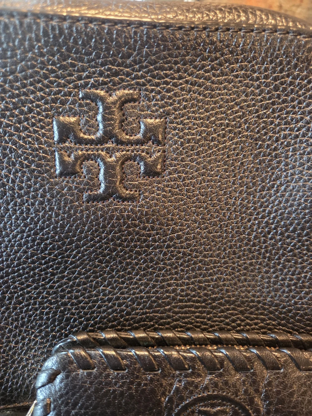Tory Burch Black Leather Crossbody Bag with Wallet